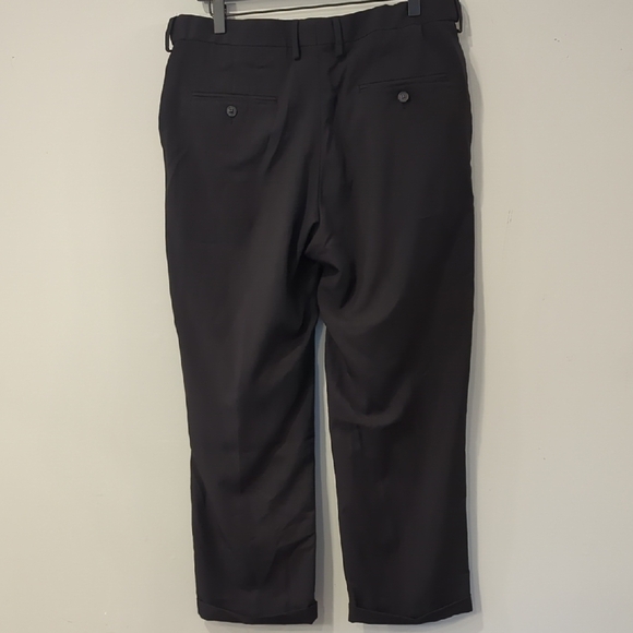 Haggar Dress Pants Black Premium Comfort 34x29 - Picture 3 of 6